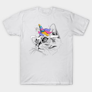 Caticorn Is My Valentine, Unicorn Valentine T-Shirt